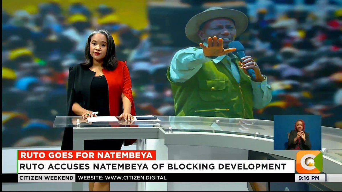 Ruto Goes For Natembeya: Ruto accuses Natembeya of blocking development Ruto: Nobody will stop me from developing Trans Nzoia Ruto: Weโll construct roads, hospitals in Trans Nzoia Ruto: Nonsense of โtawe taweโ derailing projects #CitizenWeekend