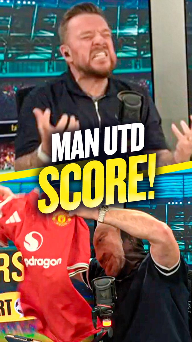 Jamie O'Hara reacts to Man Utd scoring against Spurs 👀