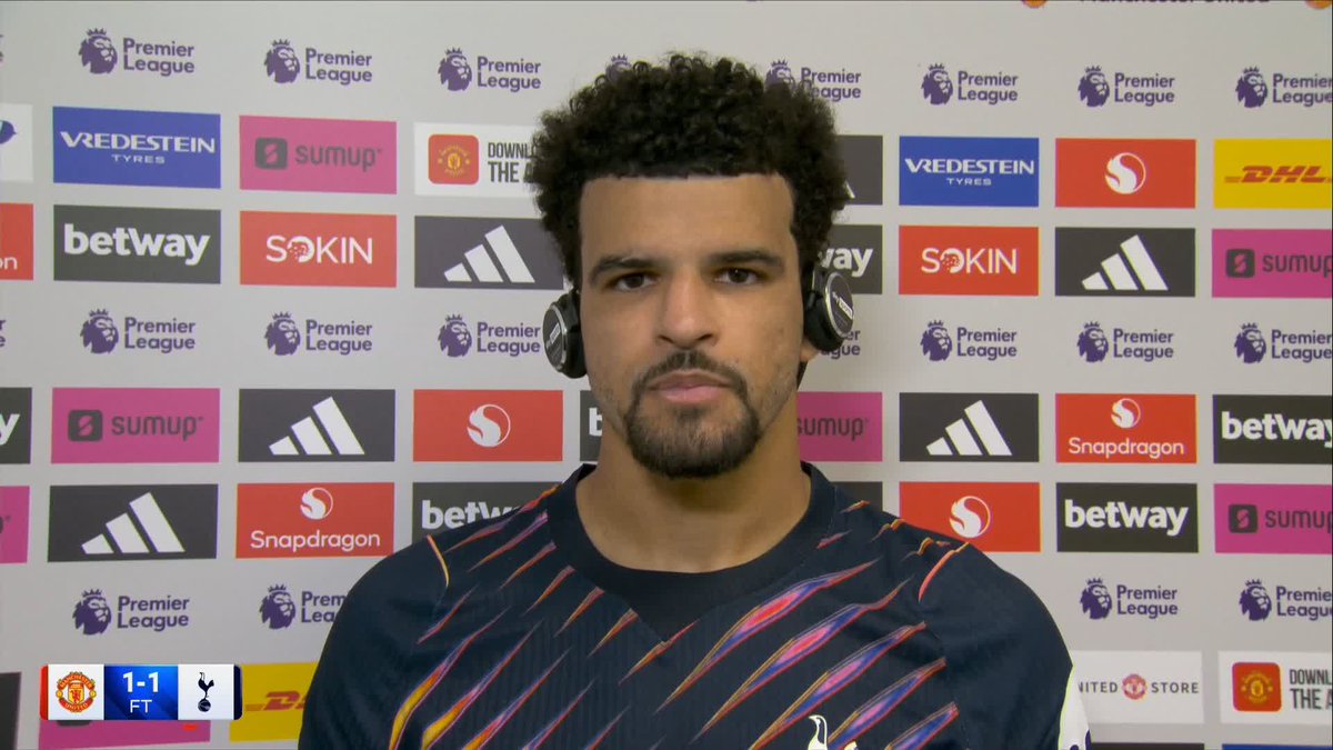 "Today we showed so much fight and grit!" Dominic Solanke on Spurs' mentality to rescue a point at Old Trafford 💪