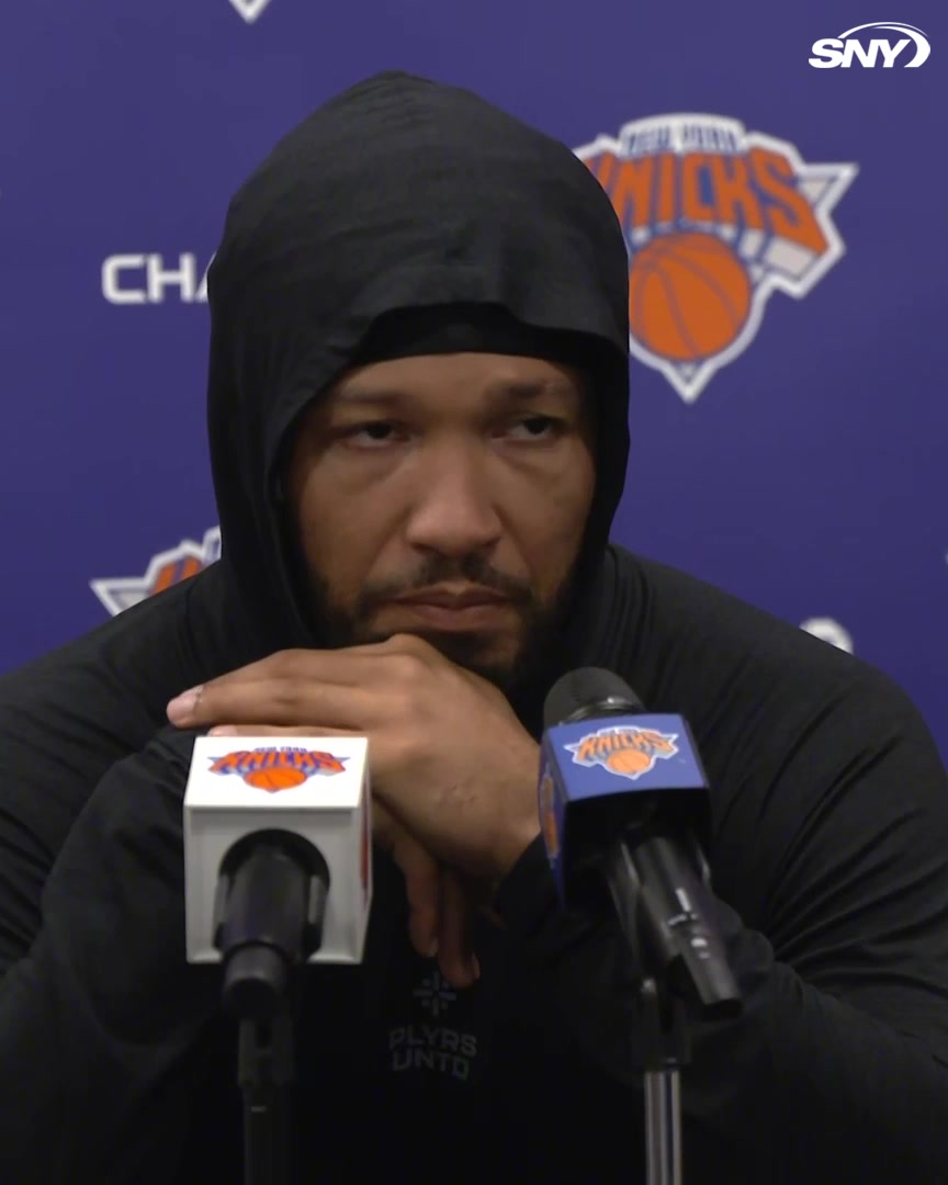 Jalen Brunson talks about when it registered to him that Andre Drummond could shoot threes: "When he made three threes last year. I remember that. I was questioning myself, like 'where did this come from?' That's what happens when you work on your game."