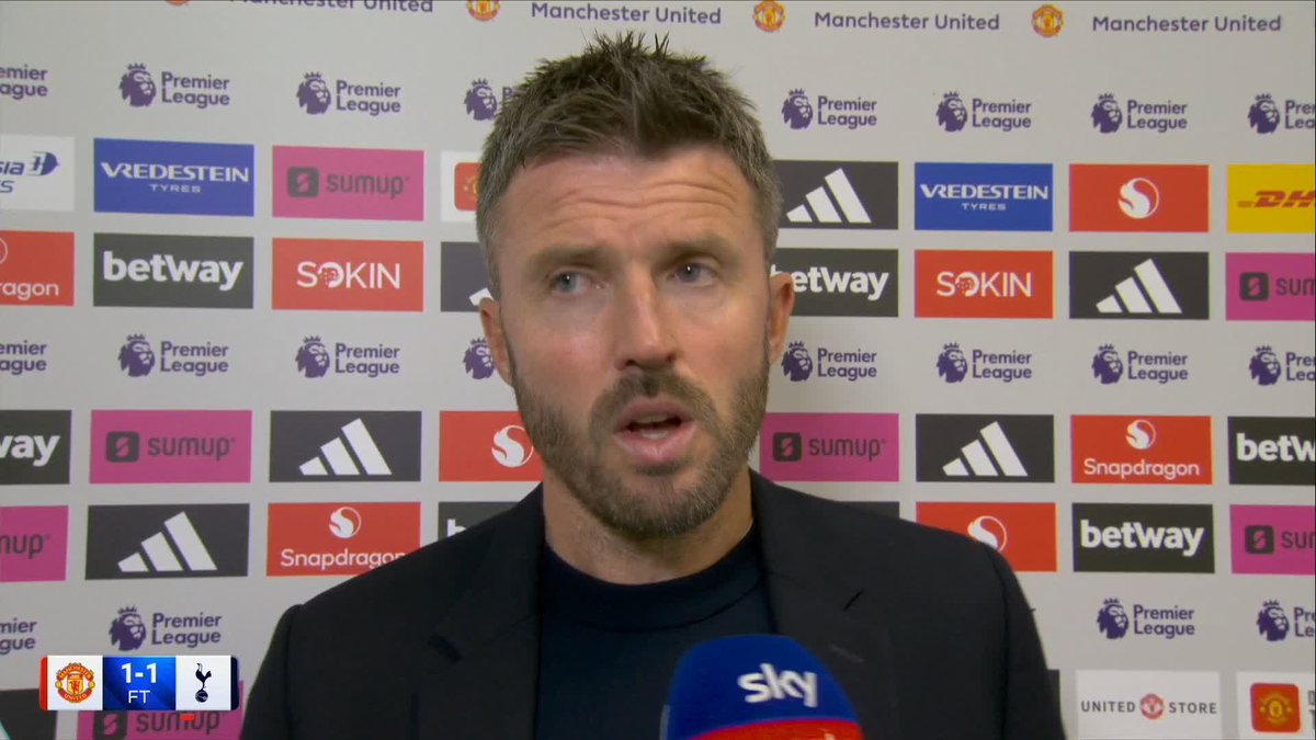 "We're more than capable of winning games" Michael Carrick says Manchester United have got to stay positive after the draw with Spurs 🔊
