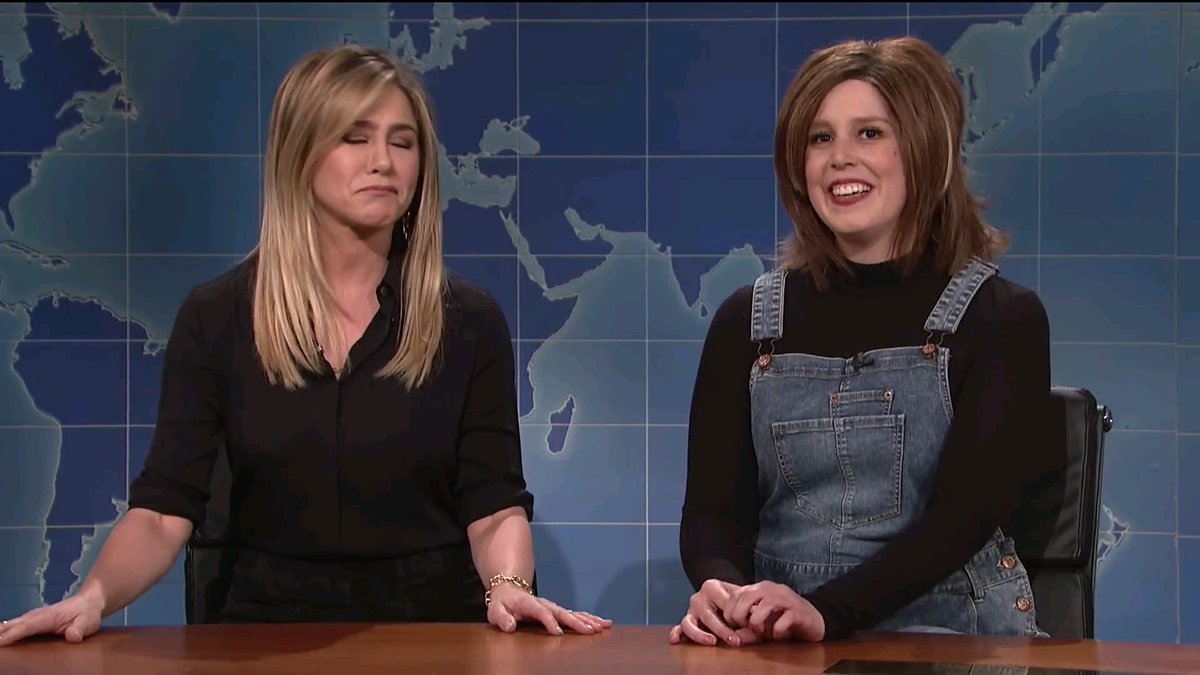 Never heard an Aniston impression as on point as that. Scarily accurate.