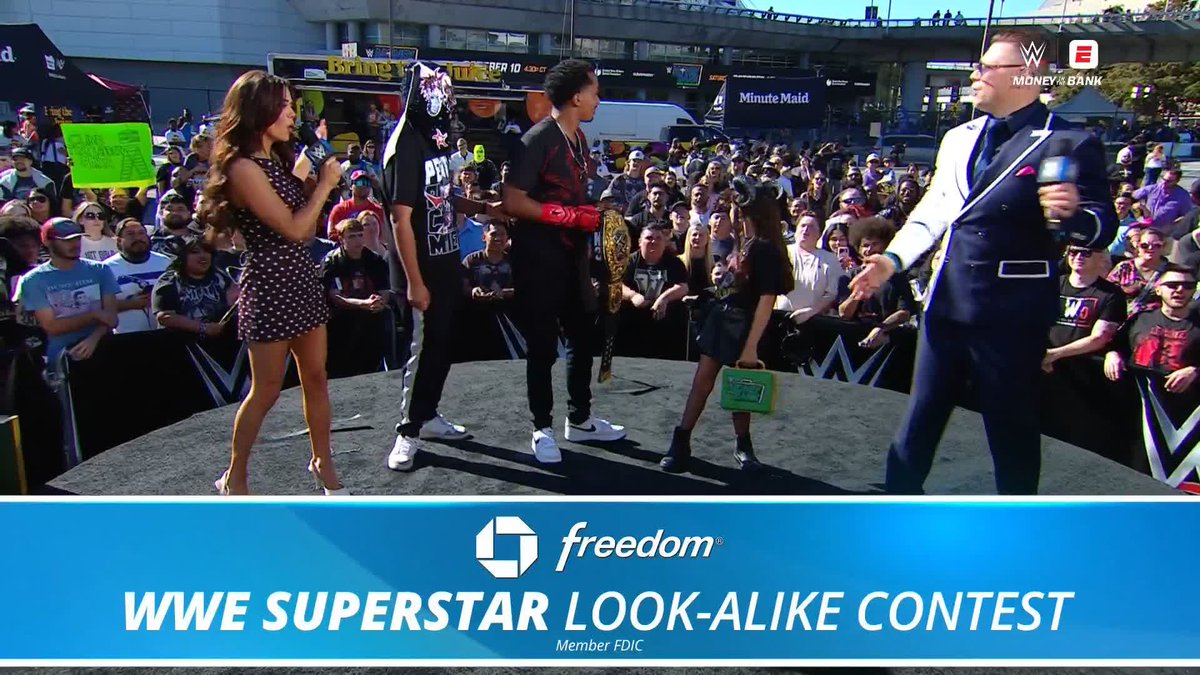 It's time for the WWE Superstar Look-Alike Contest! 🪞 Presented by Chase