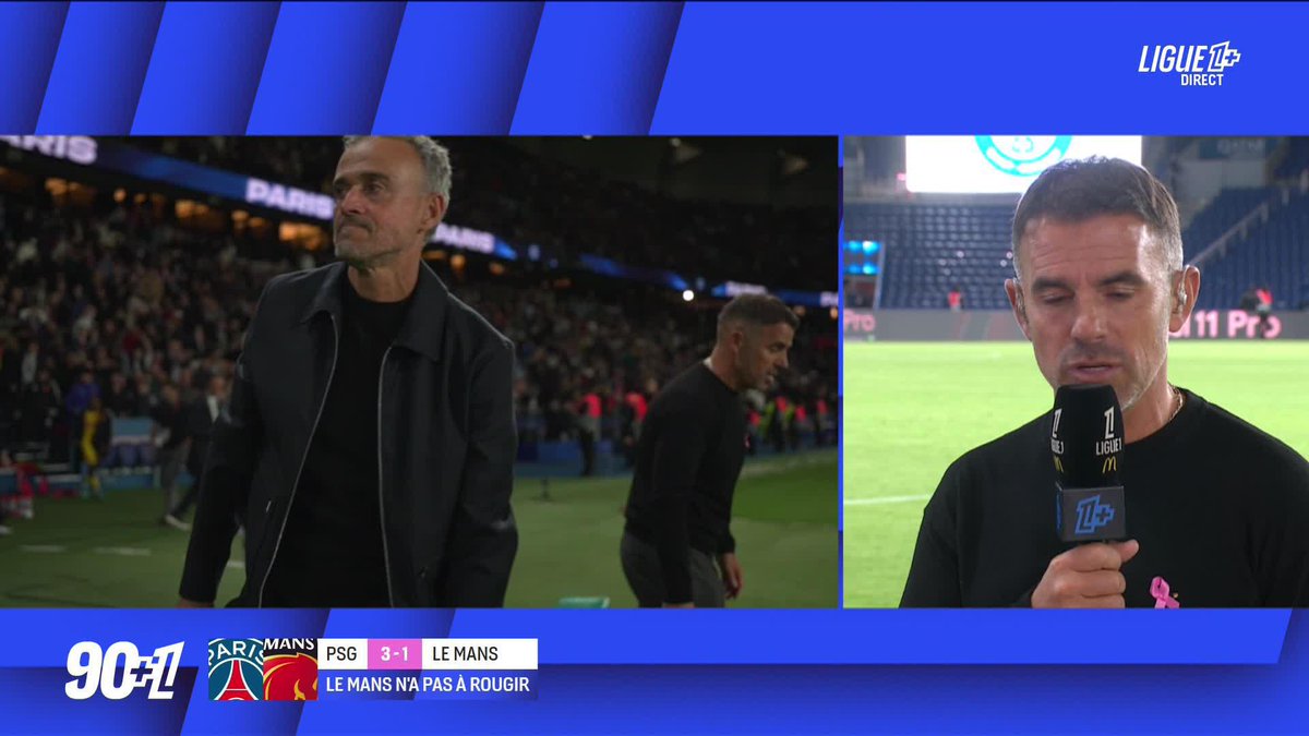 🚨 Patrick VIDEIRA 🇫🇷 rend hommage à Luis ENRIQUE 🇪🇸 👏 : « C’est un grand monsieur (…) il inspire aussi énormément d’éducateurs. On leur souhaite le meilleur, y compris mercredi en Ligue des champions. » 🎥 L1+