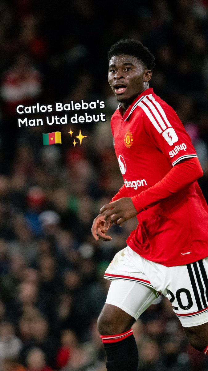 Carlos Baleba impressed on his @manutd debut 🇨🇲