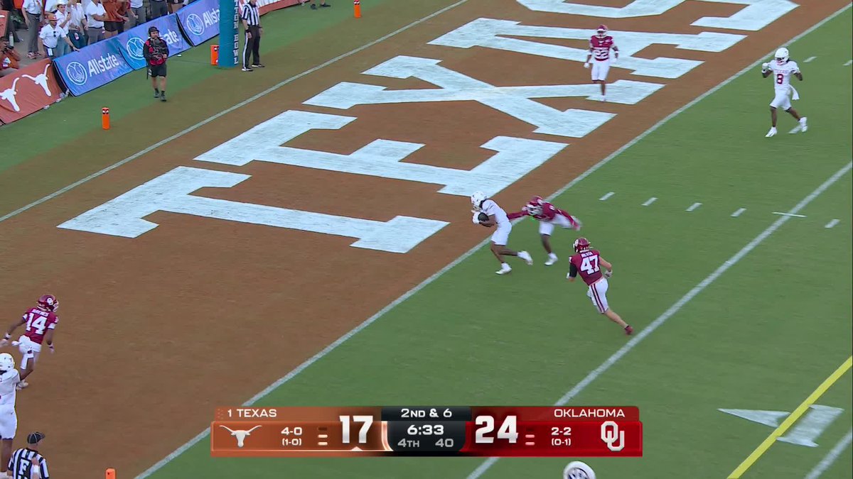 Welcome to the Red River Rivalry 🍿 Are you not entertained?!