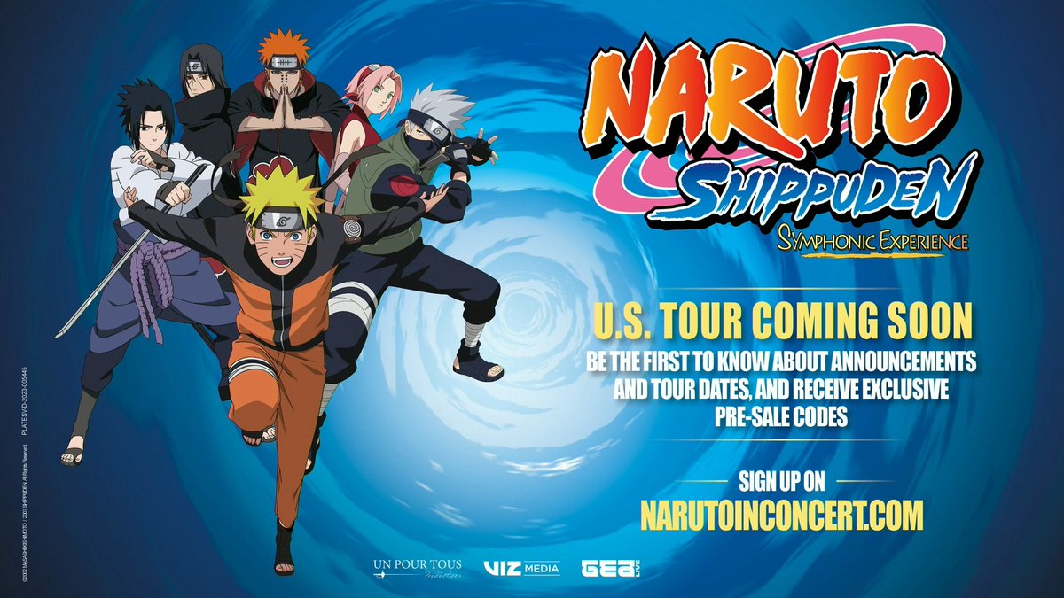 A symphony tour and new merch? The NARUTO SHIPPUDEN Symphonic Experience U.S. tour is coming soon, and a new collection is headed to the Shonen Jump Store 💥