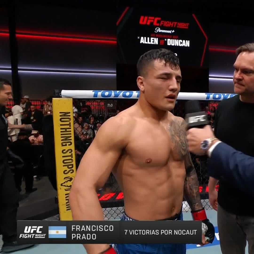 🇦🇷 Francisco Prado ya quiere rival para diciembre: "quiero pelear contra mi gemelo Drew Dober" 🔥 #UFCVegas122 | Ver en vivo por Paramount+ Deportes
