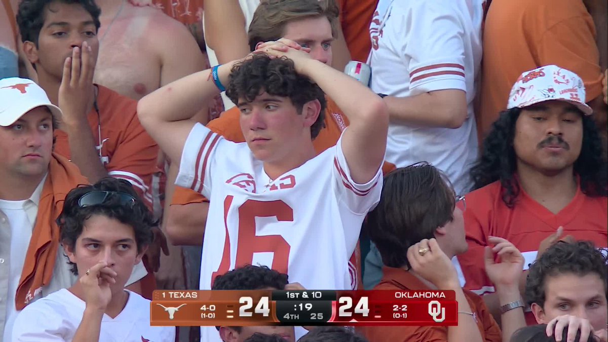 ARCH MANNING THROWS A COSTLY INTERCEPTION WITH 20 SECONDS LEFT!!