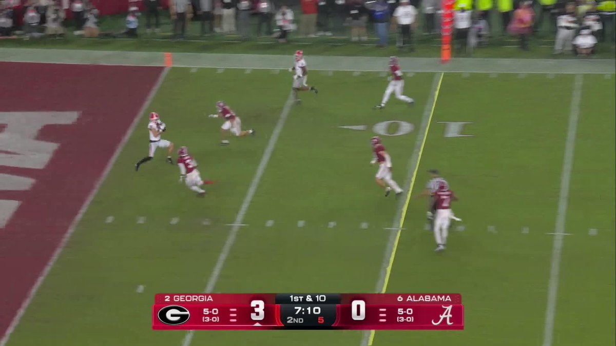 Gunner Stockton ➡️ London Humphreys Dawgs up 10-0 to the Tide 😤