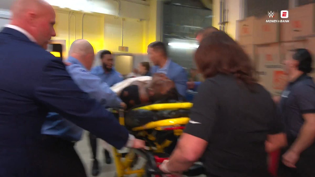 Je'Von Evans has been taken out of the arena in an ambulance 🚑