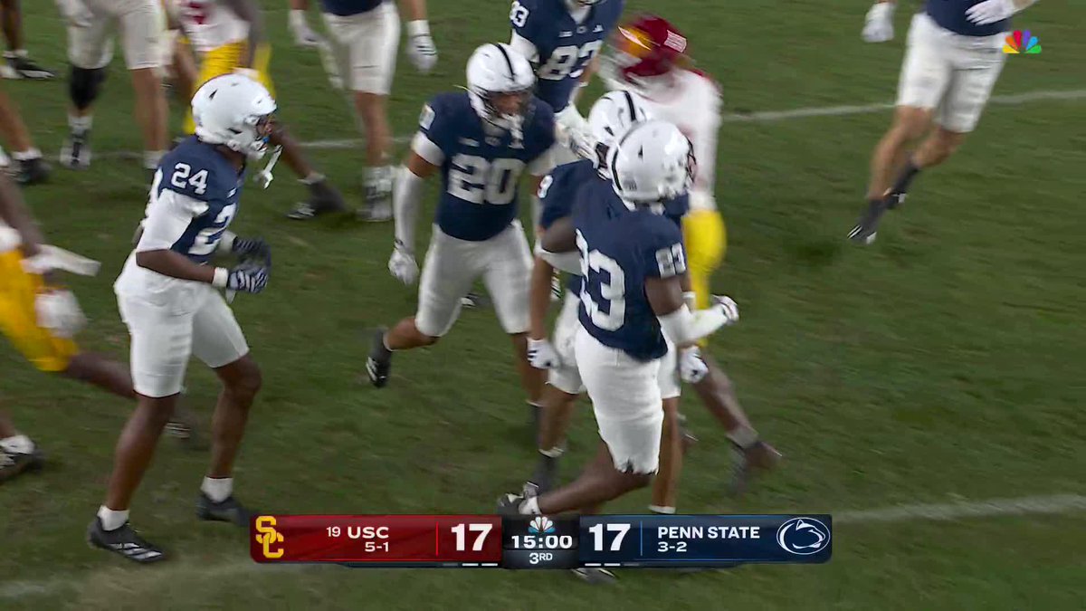 USC rolls the dice with an onside kick BUT Penn State comes away with the recovery! 😱 📺 Big Ten Saturday Night: USC at Penn State on NBC & Peacock