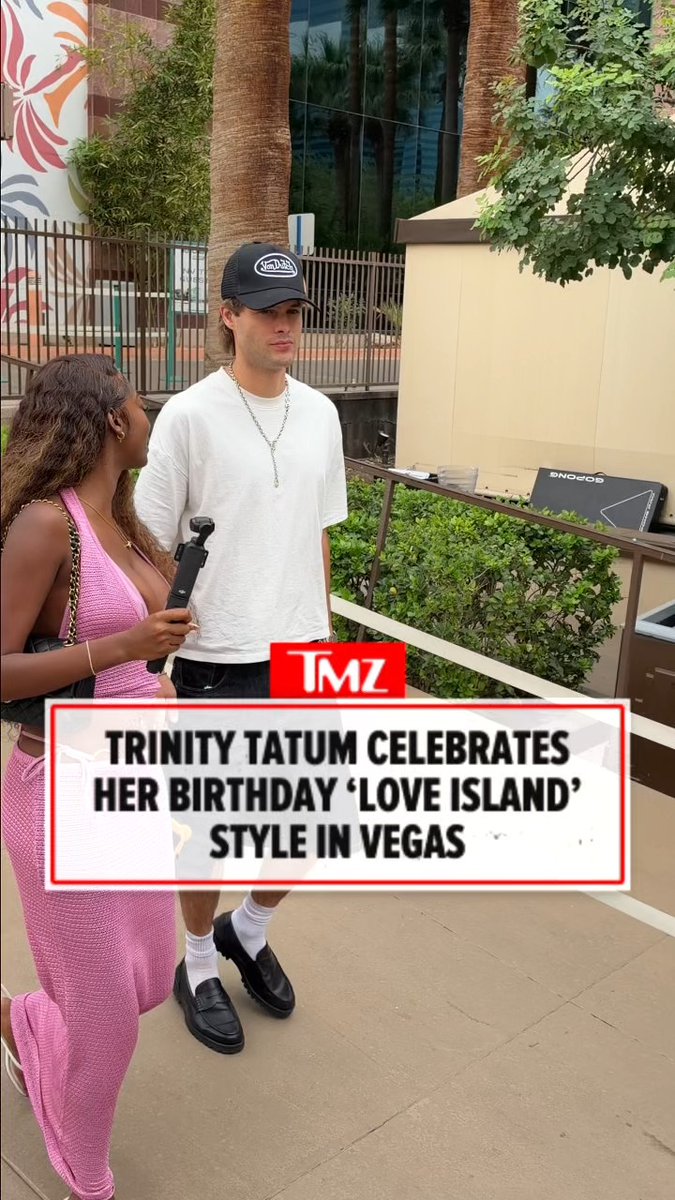 “Love Island USA” star Trinity Tatum celebrated her birthday with fellow cast members at Palm Tree Beach Club at MGM Grand Vegas. 🎂🎉 🎥: @jpasc24