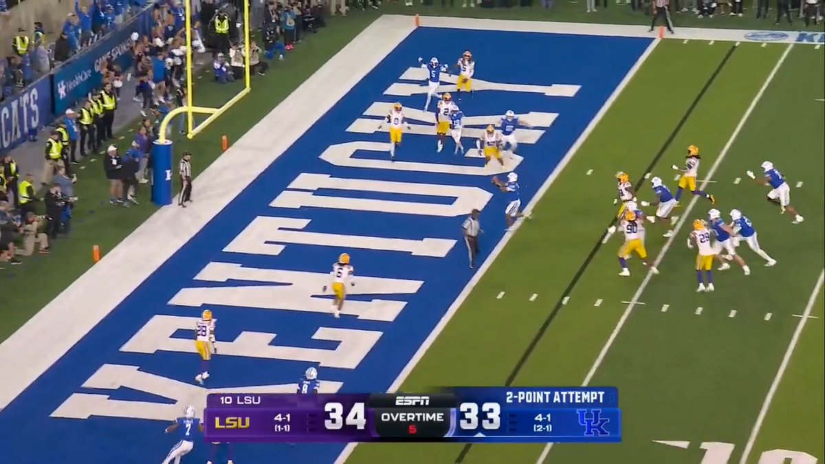KENTUCKY GOES FOR 2 &amp; THE WIN IN OT [AGAIN] Kentucky Football x 📺 ESPN