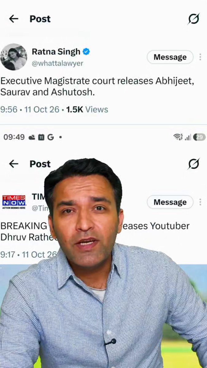 Dhruv Rathee and CJP have been released. #amitkilhor #kilhor #dhruvrathee #cjp