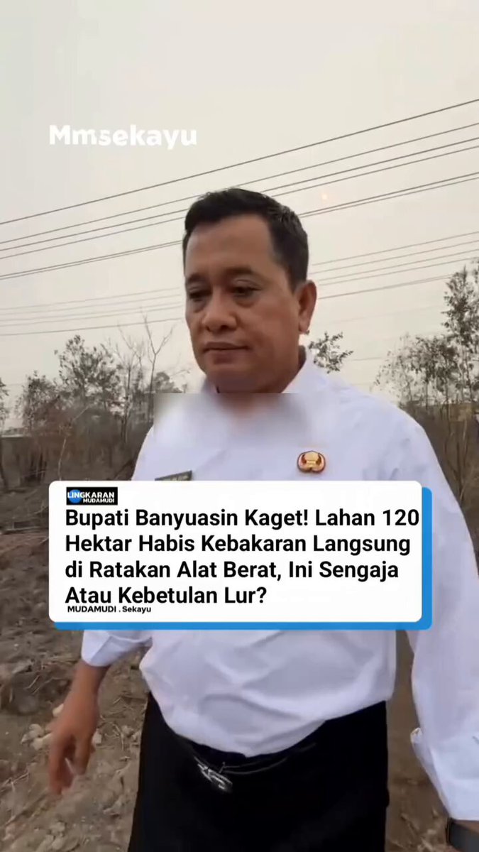 Jadi sebenarnya siapa yg menguasi hutan? Sengaja dibakar agar bisa diolah? Tugas siapa ini? Pemda ga ngaku Pangdam ga tau Trus apa ga boleh nanya Kemenhut? Ga main2 keknya tuh buka lahannya 😏 Udah disiapkan dg seksama.