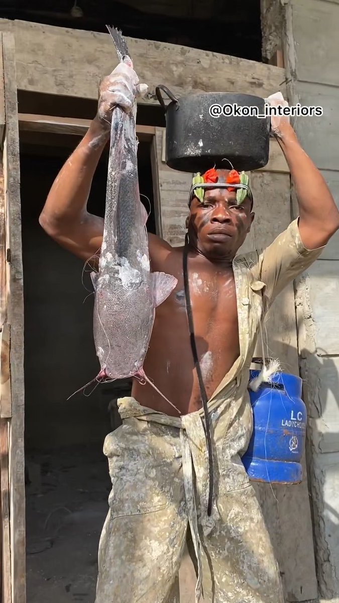 Okro soup with catfish