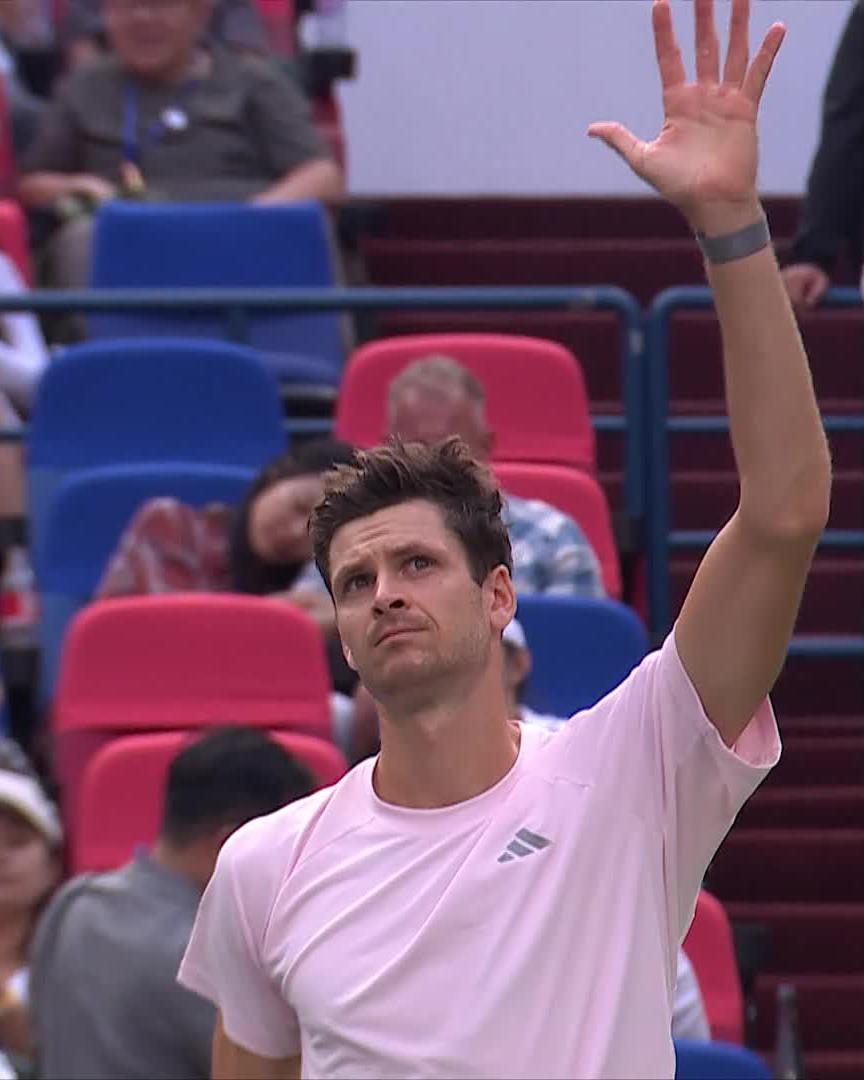 9 Shanghai wins in a row 9️⃣ Hurkacz defeats the last home hope Zhou 6-2 3-6 6-3 to continue his streak! Hubert Hurkacz #RolexShanghaiMasters