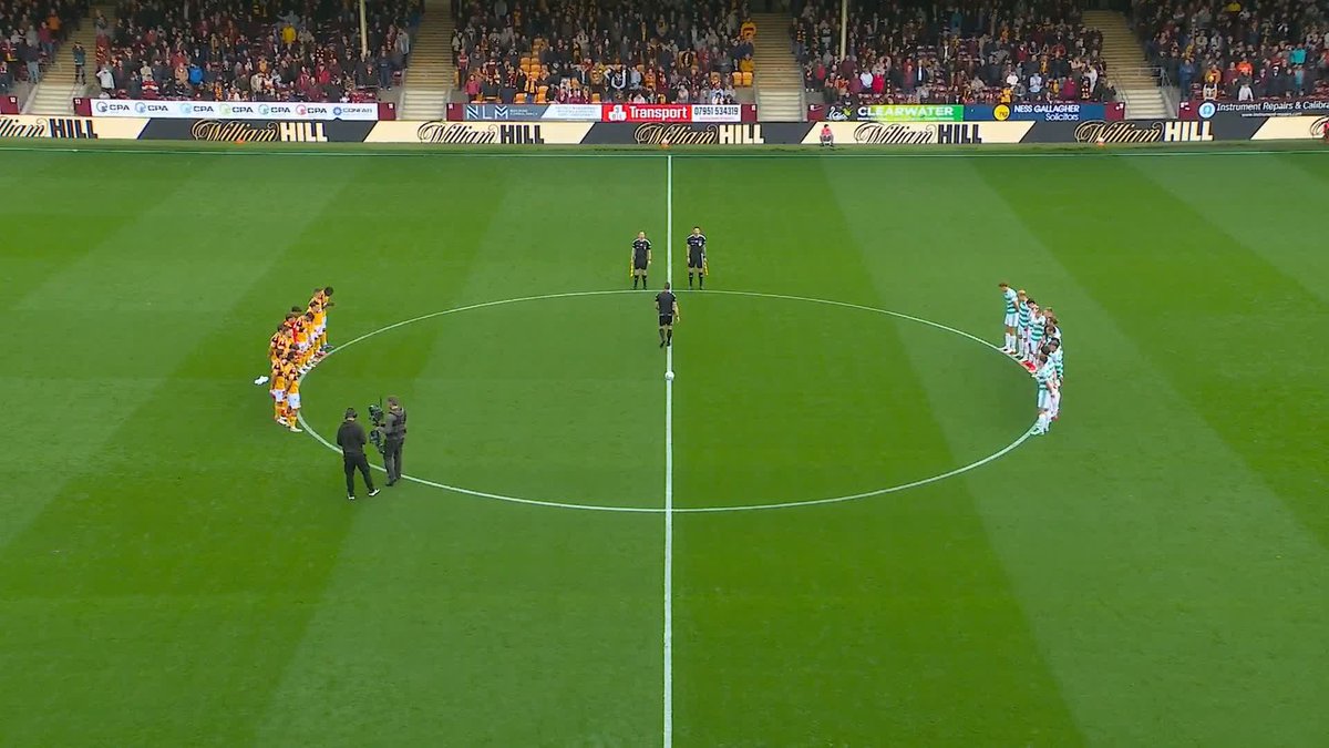 A minute's applause before kick-off to remember Motherwell’s former chairman, Brian McCafferty, who died at the age of 79.