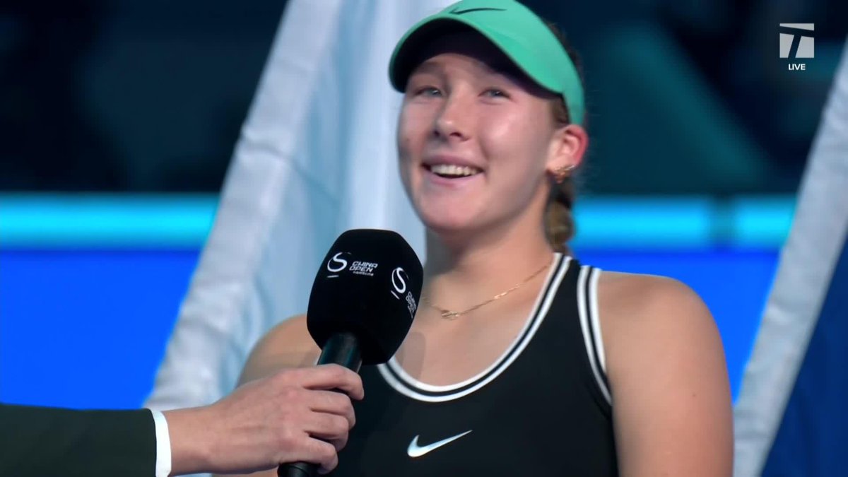 It wasn’t the ending Mirra Andreeva wanted, but it was a very great week for the soon-to-be World No. 3 🫶 #ChinaOpen
