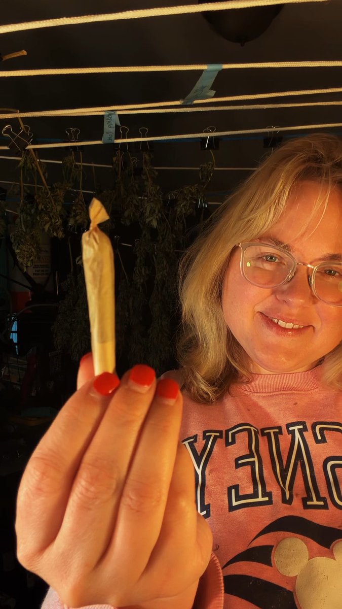 harvesting cannabis has its perks. Can’t get any fresher weed than this.
