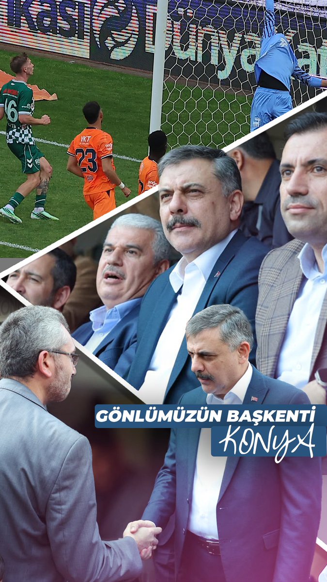GÖNLÜMÜZÜN BAŞKENTİ KONYA! 🇹🇷 Ata yurdum Konya’da bugün tarihî Kapu Camii’nde vatandaşlarımızla birlikte öğle namazımızı eda ettik. Namazın ardından Konyalı kardeşlerimizle bir araya geldik, büyüklerimizin hayır dualarını aldık, hâllerini hatırlarını sorduk. Doğup büyüdüğümüz bu topraklarda bir “Allah razı olsun” duasına mazhar olmak, bizim için her türlü makam ve unvanın ötesinde bir kıymet taşıyor. Günün devamında Konyaspor’umuz ile Başakşehir Futbol Kulübü'müz arasında oynanan Süper Lig karşılaşmasını tribünden takip ederek yeşil sahaların heyecanına ortak olduk. Sahada mücadele eden her iki takımımızı tebrik ediyor, Konyaspor’umuza başarılar diliyorum. Cenabı Hak Konya’mızın huzurunu, birlik ve beraberliğimizi daim eylesin.