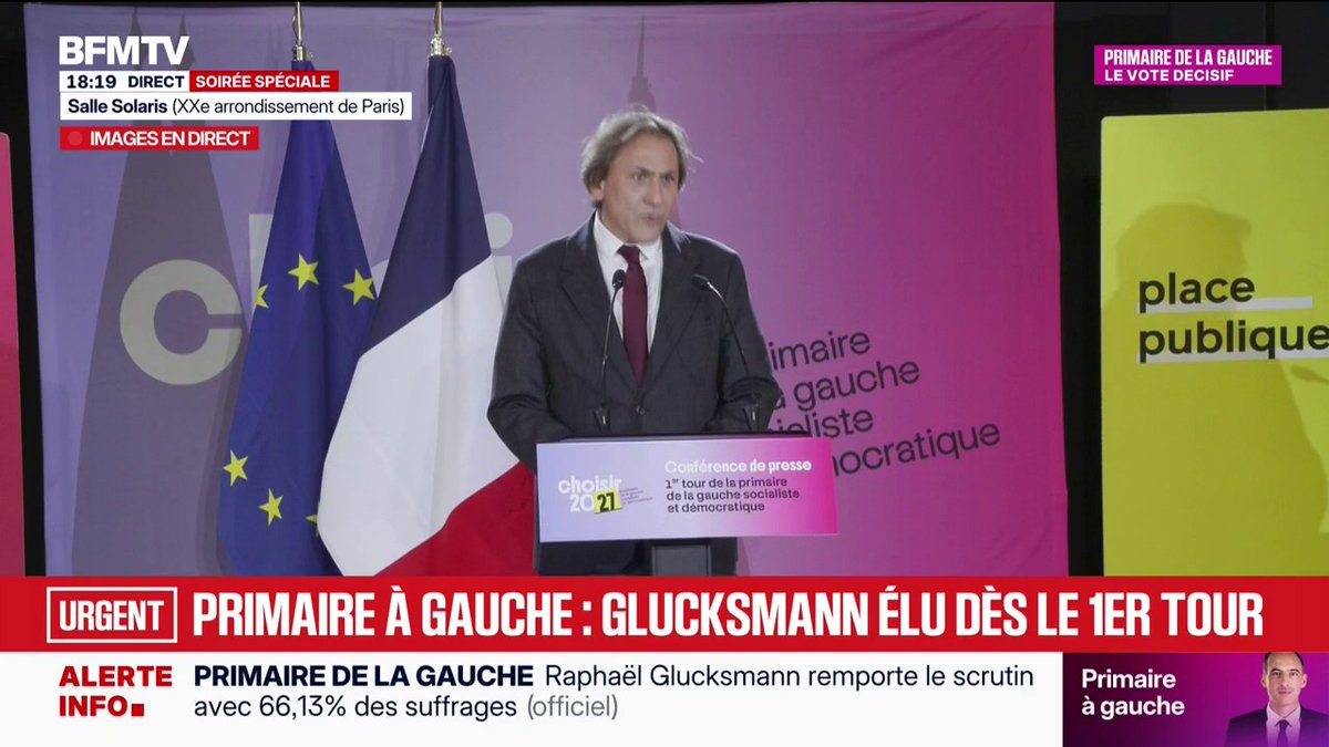 Primaire sociale-démocrate: "C'est un message qui nous oblige dans la refondation de la gauche républicaine", déclare Jérôme Guedj, député et candidat, après la victoire de Raphaël Glucksmann