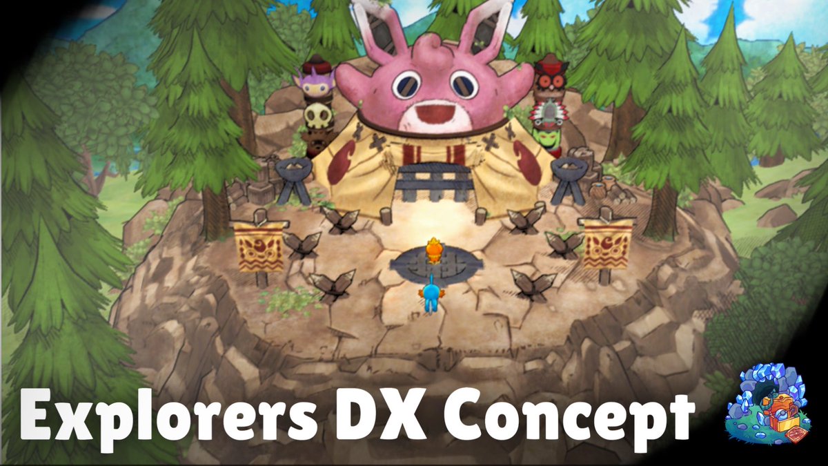 Explorers DX Concept Showcase 01: Treasure Town The first entry for my mini... series? reimagining various locations and scenes from EOS modded into RTDX using Dreamnexus! They will likely not be released as a playable rom hack What other places would you like to see? #PMD