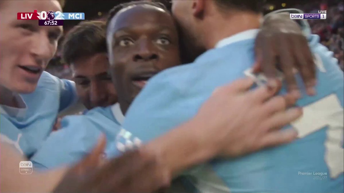 هدف مميز من جيريمي دوكو يعزز به تقدم مانشستر سيتي على ليفربول #الدوري_الإنجليزي_الممتاز