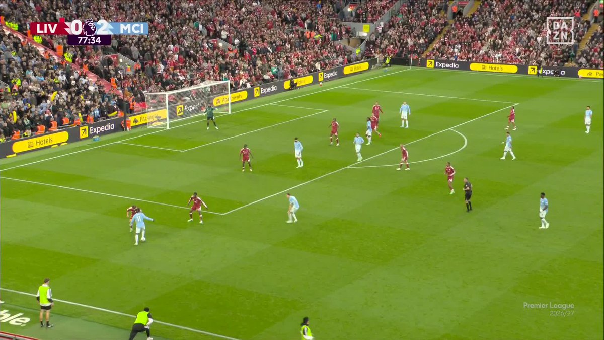O que acaba de fazer Cherki?! 🔥 🏴󠁧󠁢󠁥󠁮󠁧󠁿 @PremierLeague | Liverpool FC 0 x 3 Manchester City #DAZNPremier