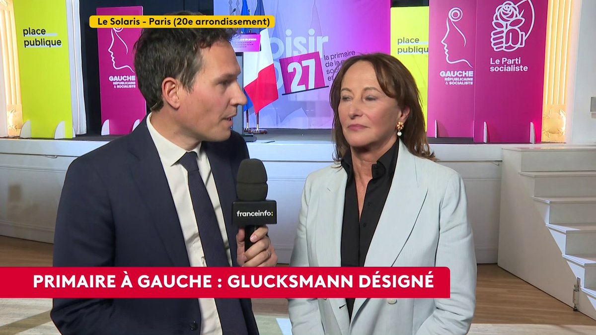 🔴 Raphaël Glucksmann vainqueur de la primaire de la gauche : "Le stagiaire a gagné la primaire, malheureusement", lance Ségolène Royal, ancienne candidate à la primaire. #canal16 #franceinfo