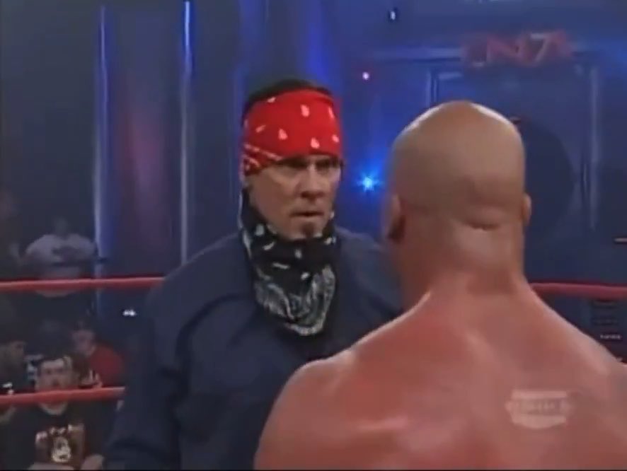 19 years ago today, Sting disguised himself as a member of LAX and attacked Kurt Angle. 🦂😂😂