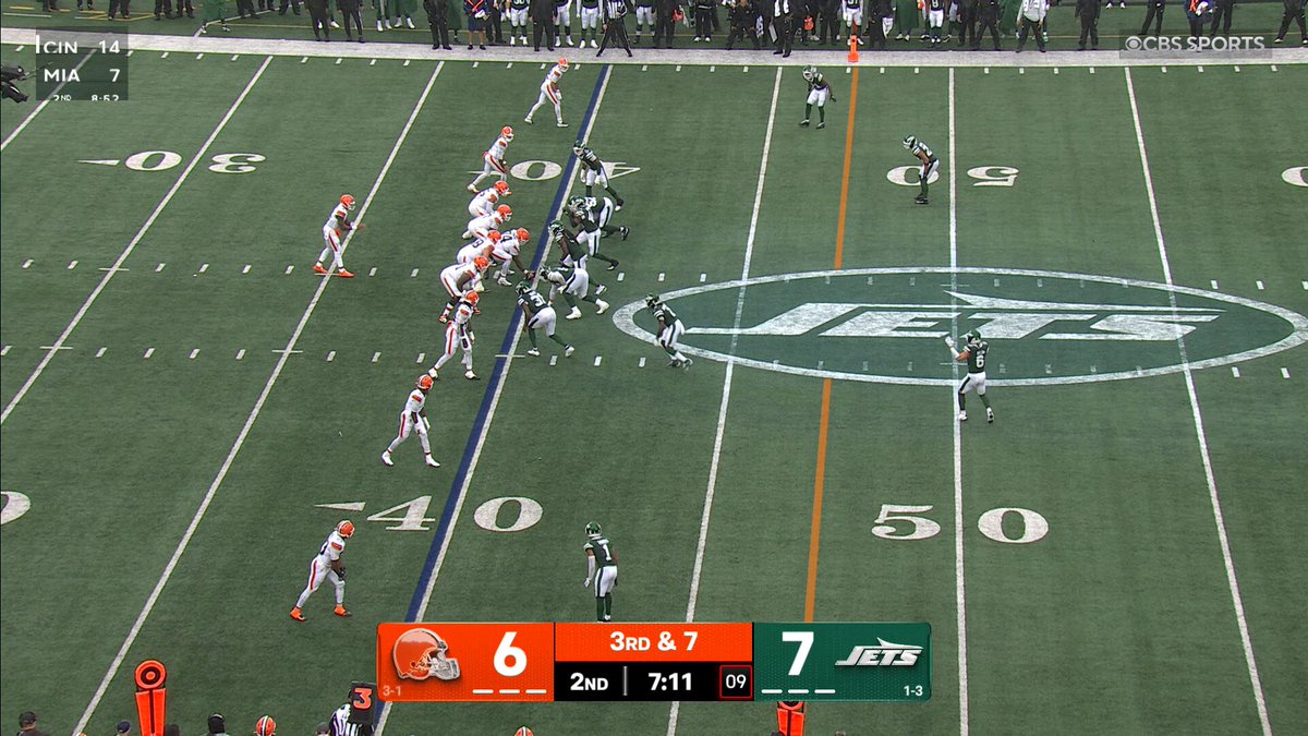 2 first-half sacks for the No. 2 pick 😤 📺 #CLEvsNYJ on CBS