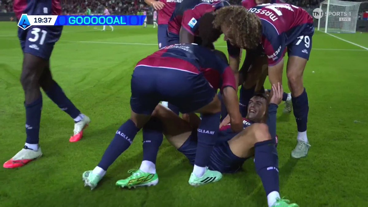 Daniel Maldini, son of Paolo Maldini, gives Cagliari the lead against Juventus! 🔥 📺 Stream on TNT Sports &amp; HBO Max: