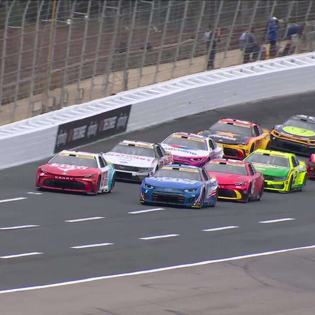 The second half of The Chase start right now. We are green for 400 miles at Charlotte Motor Speedway, live on NASCAR on USA.