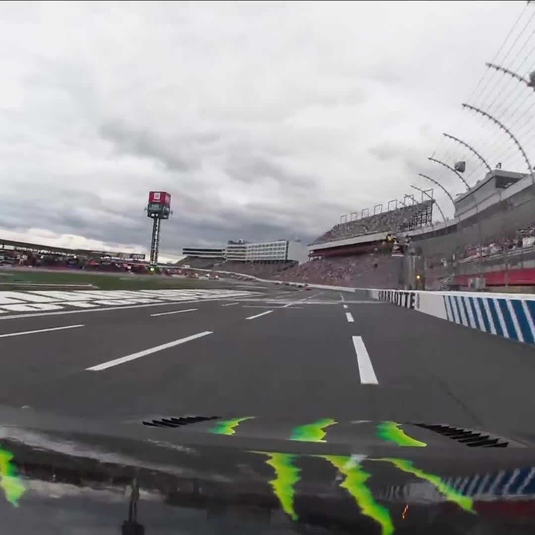 Ty Gibbs spins off of Turn 4 and collects Brad Keselowski.