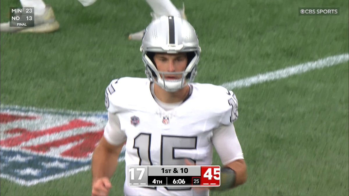 No. 1 overall pick Fernando Mendoza checks in for the first time in his career. (📺 CBS)