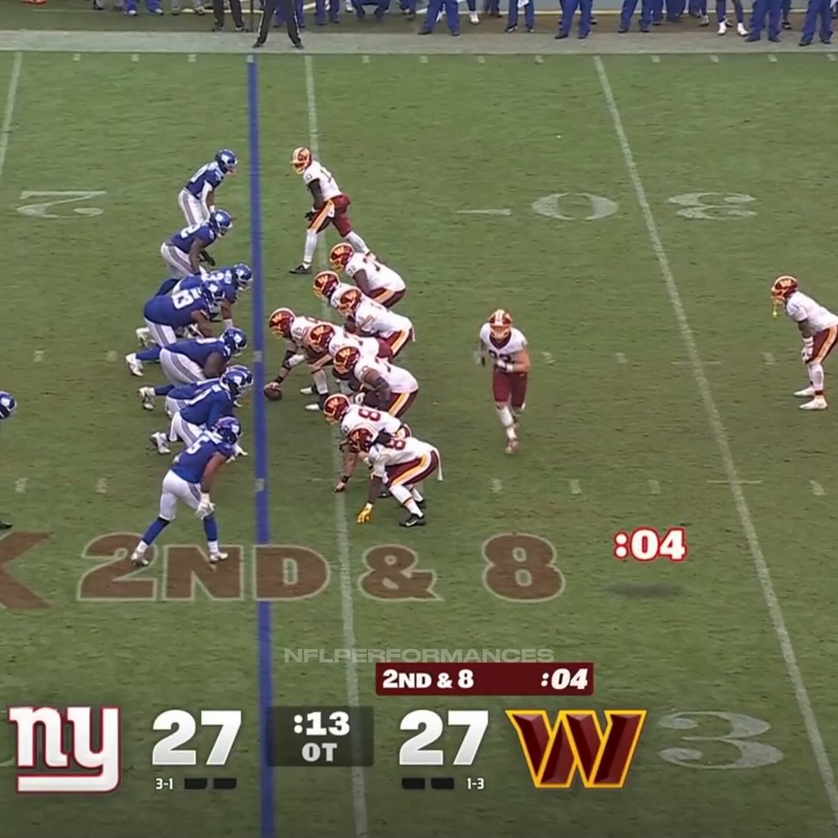 WHAT IS GOING ON IN THIS COMMANDERS GIANTS GAME