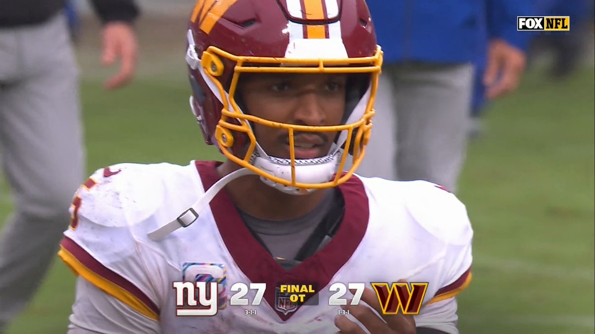 When they were in position to kick a game-winning FG, the Commanders ran out the clock.