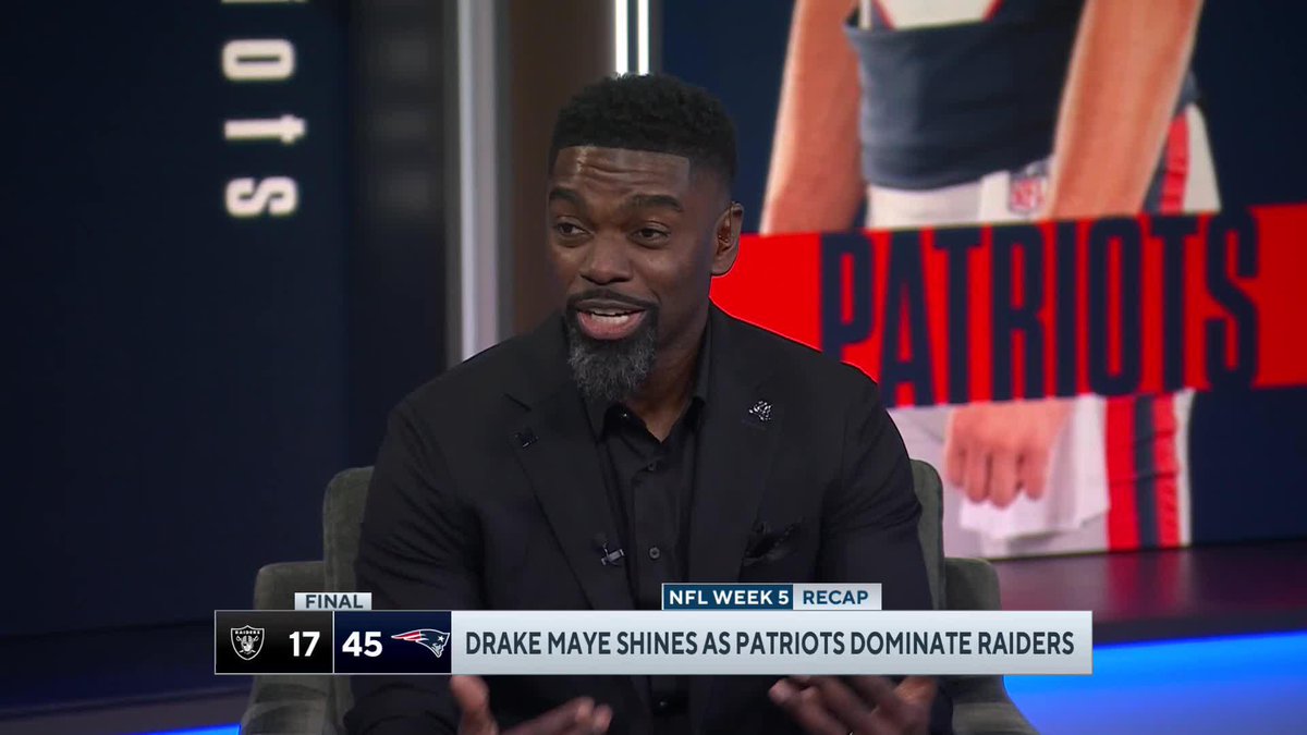 "This is the Drake Maye that we thought we would see from Week 1." Bryant McFadden says Drake Maye was in his bag today 😤 #scoreboard