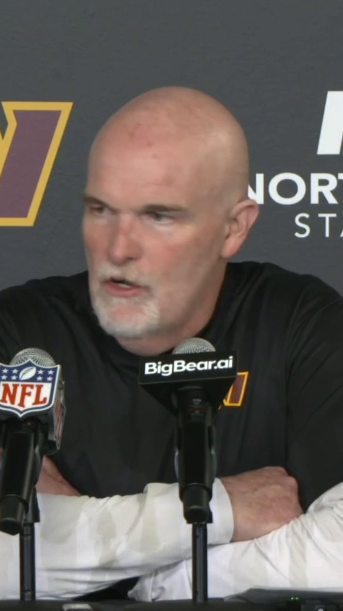 "[The] right call is honestly we can go clock it early. ... That is my responsibility nobody else's." Dan Quinn after the Commanders' poor clock management in overtime.