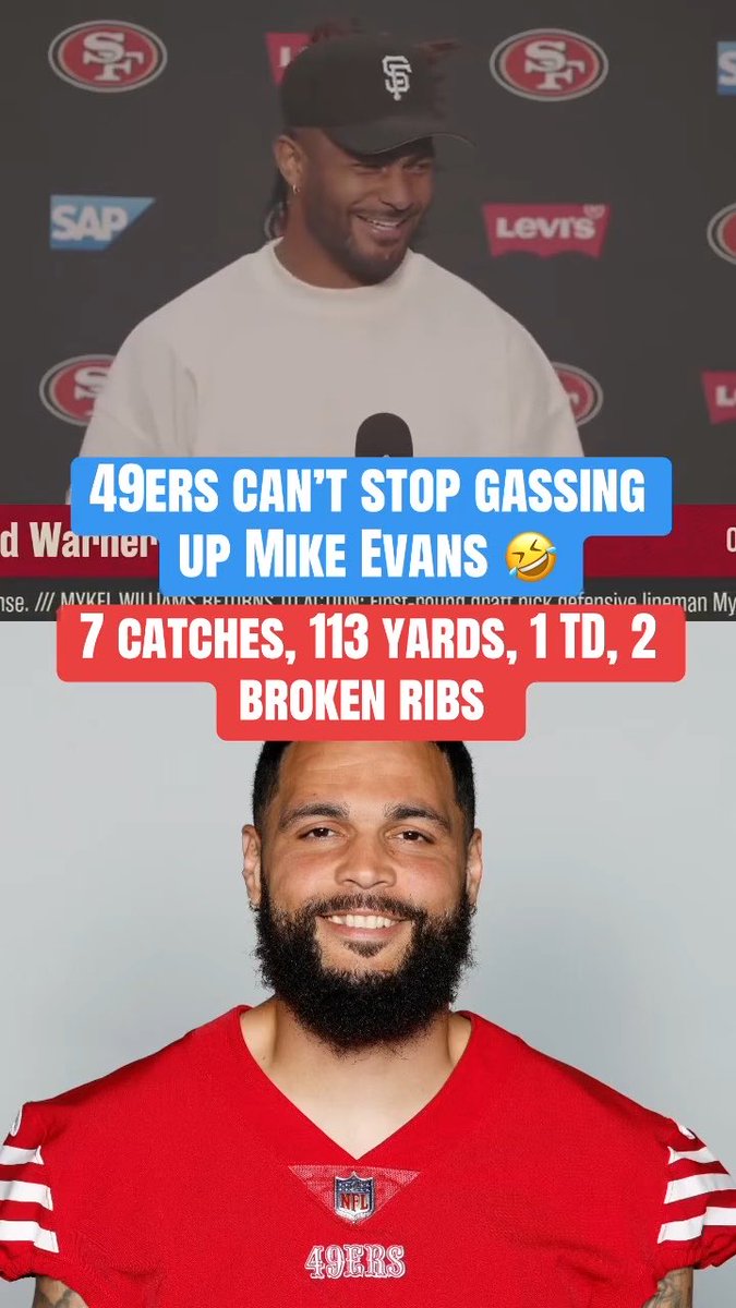 “We have Mike Evans, I can’t beleive it” 😭 (via San Francisco 49ers)