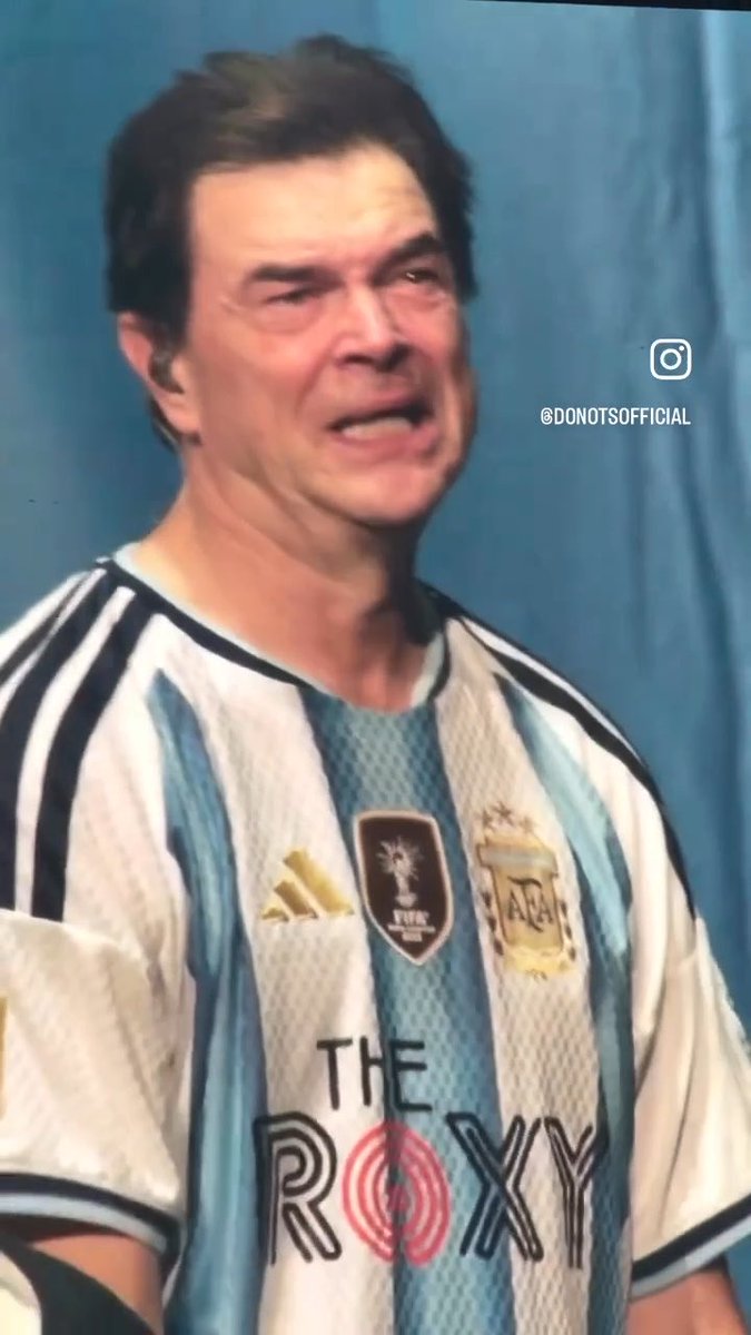Campino nach seinem letzten Song in Argentinien.