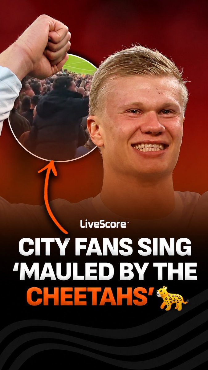 Mauled by the 'Cheetahs' 🐆😳 Manchester City fans delivered a new chant to Liverpool fans after their 3-0 win at Anfield 🤔