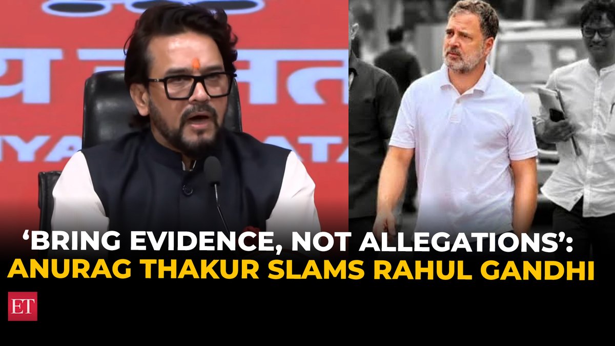 #BJP #MP #AnuragThakur slams #Congress, says '#Rahul must stop using unparliamentary words' 🔗