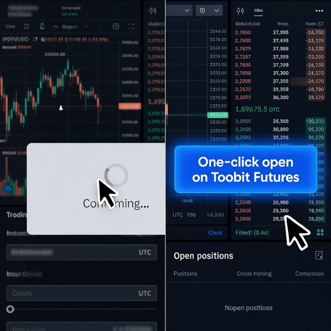 Your next move shouldn’t take a whole click-through. ⚡ Coming to Toobit Futures on Web: one-click position opening, keyboard shortcuts, and faster pair search and switching. Less friction in the workflow. More focus on your next decision. #Toobit #Futures #Trading