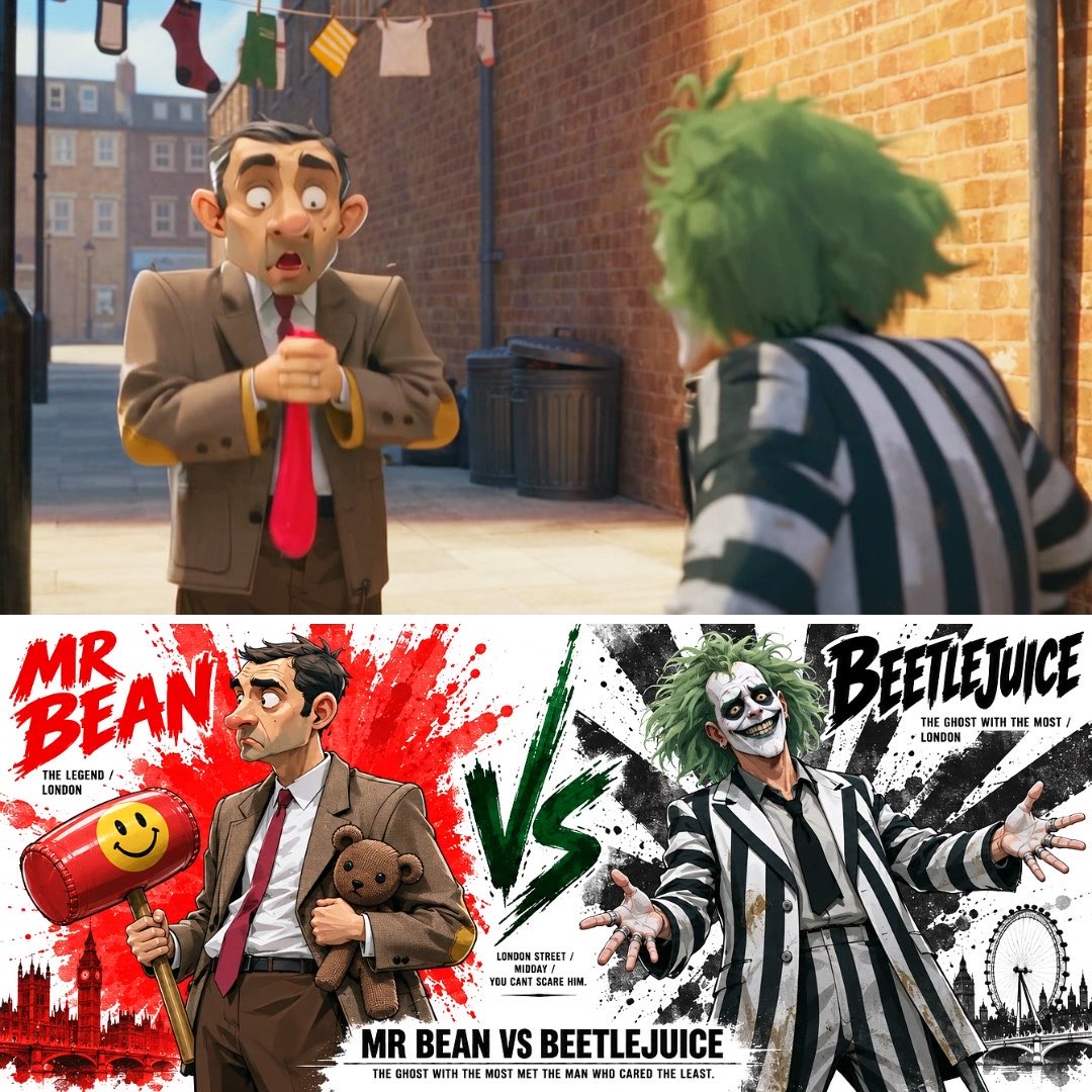 He survived the afterlife. He did not survive Mr. Bean🕷️🧸 Generated with Seedance 2.5 Prompt below👇🏻