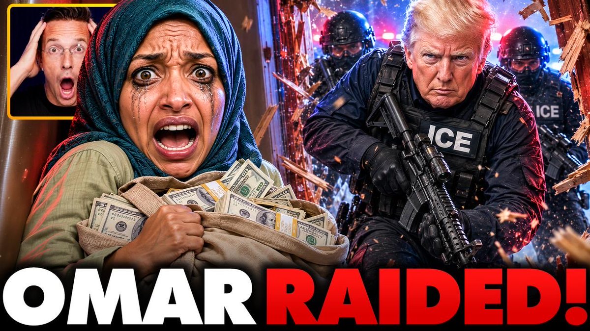 We were RIGHT about Ilhan Omar. This morning, her house RAIDED by DHS as part of an ongoing CRIMINAL Immigration Fraud probe by the DOJ The worst part for Ilhan — A federal judge signed off on the search warrant. That means there's something serious here. This investigation was previously confirmed to me by: -VP JD Vance -DHS Sec. Markwayne Mullin -Border Czar Tom Homan -Stephen Miller The probe is reportedly into the paperwork filled out by her parents when she came into the country, and there have been previous reports that she may have lied about her age, meaning she might never have been a legal U.S. citizen. It's finally happening. Send her back.