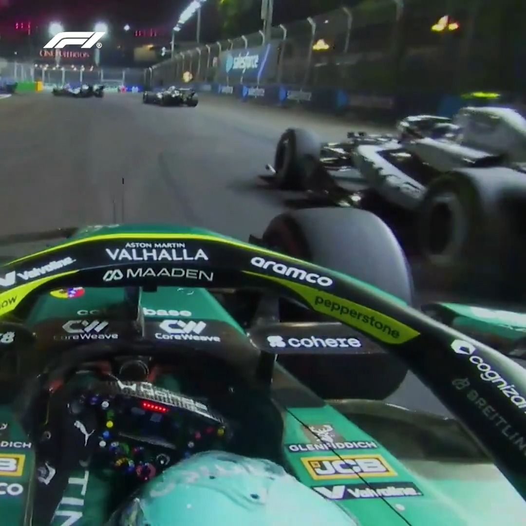 Vintage Fernando 😮‍💨✨ This opportunistic overtake on Valtteri Bottas showed his determination 💪 #F1 #SingaporeGP