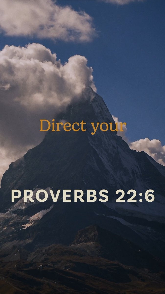 "Start children off on the way they should go, and even when they are old they will not turn from it." — Proverbs 22:6 NIV Catch the full video in the Bible App today!
